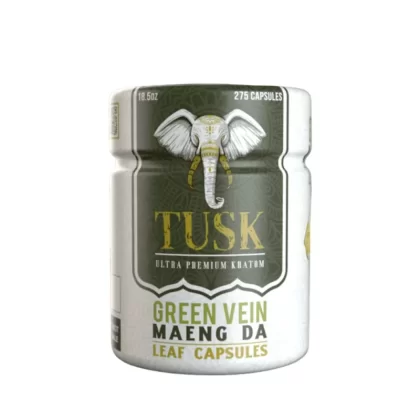 Tusk Green Maeng Da Kratom Capsules – Pure Potency (30ct · 120ct · 275ct) - Discountvapepen