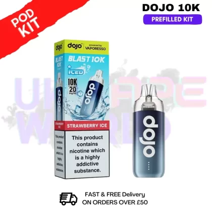 Strawberry ICE Dojo Blast 10K Puff Prefilled Kit