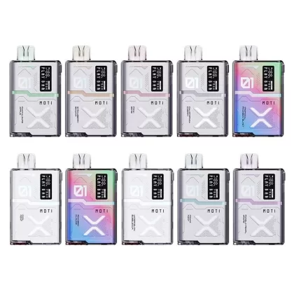 MOTI PLAY Bar Disposable Vape 7500 Puffs - Flavor#California Cherry>Cantaloupe Apple>Cool Mint>Miami Mint>Pink Bomb>Pomelo Pearl Grape>Rainbow Cloudz>Strawberry Banana>Tropical Rainbow Blast