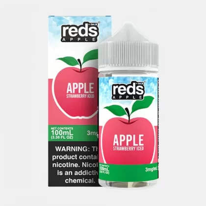 Apple Strawberry ICED – Red’s 7 Daze Frosty Menthol E-Juice