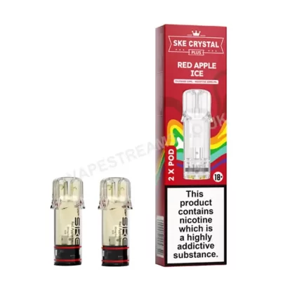 SKE Crystal Plus Red Apple Ice Prefilled Pod - Vapestreams Co