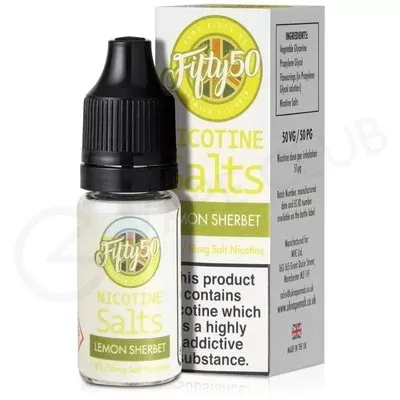 Lemon Sherbet Nic Salt E-Liquid by Fifty 50