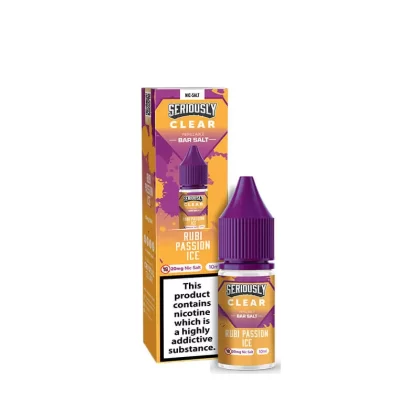 Seriously Clear Rubi Passion Ice 10ml Nic Salts E-Liquid - 20mg