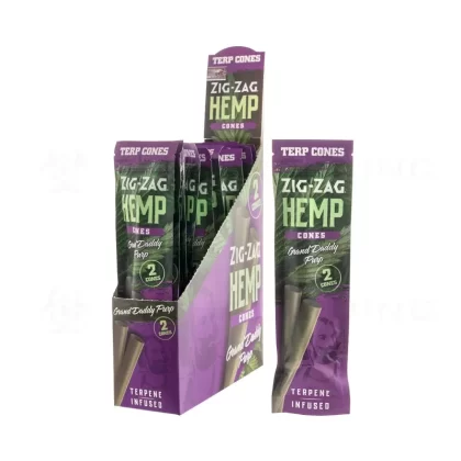 Zig-Zag® | Terp Cones 2-Pack | 104mm – Grand Daddy Purp – 15 Count - Ejuicewarehouse