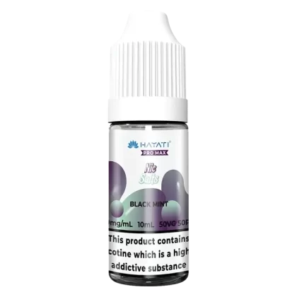 Hayati Pro Max Black Mint Nic Salt Vape Juice - Strength#10mg>20mg (FE9DDB)