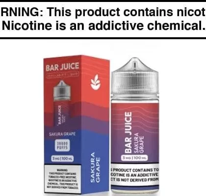 SAKURA GRAPE BY BAR JUICE BJ30000 100ML - Vapejuice