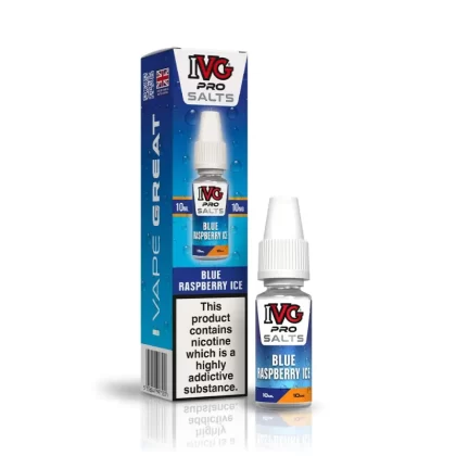 IVG Pro Blue Raspberry Ice Nic Salt - 10mg