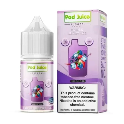 Triple Berry Ice Nicotine Salt by Pod Juice PJ5000 - Size#30ml~Nicotine#35MG>55MG