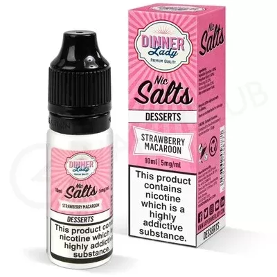 Strawberry Macaroon Nic Salt E-Liquid by Dinner Lady - Ecigpremium