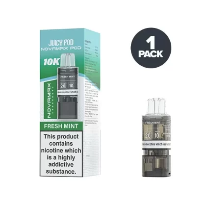 Fresh Mint Juicy Pod Novamax 10K Prefilled Pods