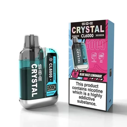 SKE Crystal CL6000 Prefilled Pod Vape Kit - Berry Medley, Blue Fusion
