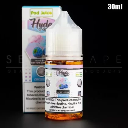 Pod Juice x Hyde – Blue Razz Cotton Candy Nic Salt 30ml