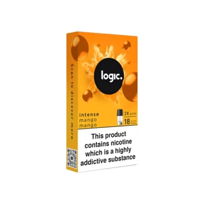 Logic Mango Mango Vape Pods (2 Pack) - Nicotine Strength#Intense 18mg>12mg>6mg>0mg
