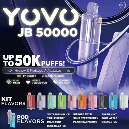 Yovo JB50000 Kit - Pink & Blue (No Nicotine)