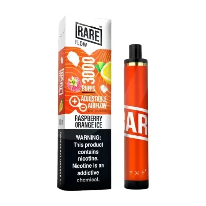Rare Flow Vape - Pack Count#Single Pack~Flavor#Raspberry Orange~Nicotine#50MG
