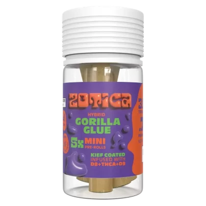 Zotica THC-A Blend Kief Gorilla Glue Mini Pre-Rolls – 5ct