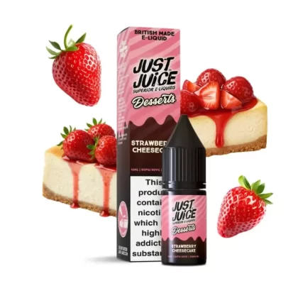 Just Juice White Chocolate Raspberry Cheesecake – 10mg Salt Nicotine E-Liquid