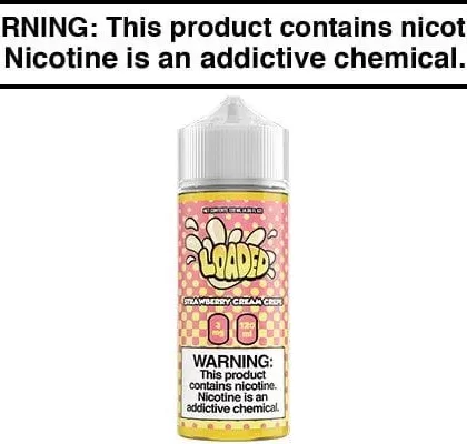 STRAWBERRY CREAM CREPE BY LOADED E LIQUID 100ML | 120ML - Vapejuice