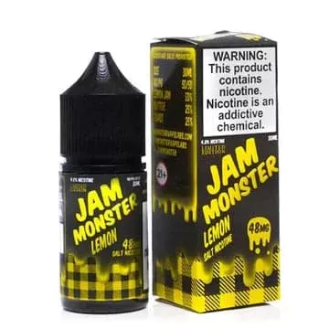 Jam Monster Salt – Lemon 30ml - Vape Product, Vape Product (00421F)
