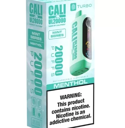 Cali UL20000 Disposable MINT SERIES [20,000 puffs] – Menthol