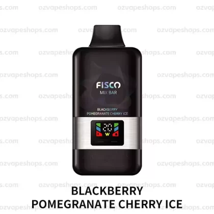 Fisco Max Bar 12000 Puffs – Blackberry Pomegranate Cherry Ice - Ozvapeone