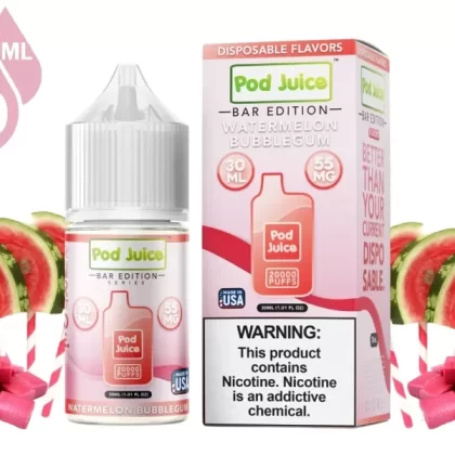 Watermelon Bubblegum Pod Juice Bar Edition Salt 30ml