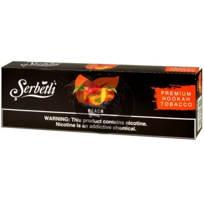 Serbetli Premium Hookah Tobacco 10 packs of 50g Peach - Vape Store