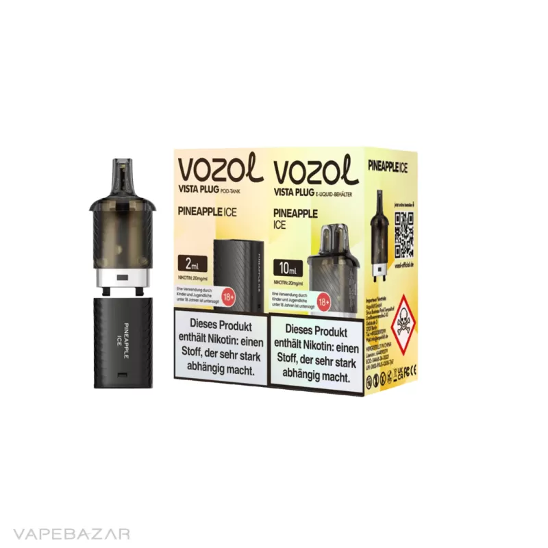 Vozol Vista Plug – Pineapple Ice Prefilled Pod - Vapebazar - Image 3