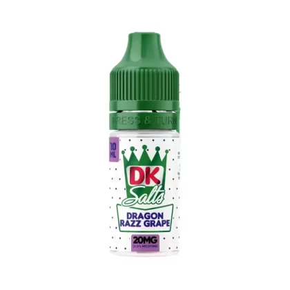 Donut King DK Dragon Razz Grape Nic Salt Vape Juice - 10 Pack - Strength