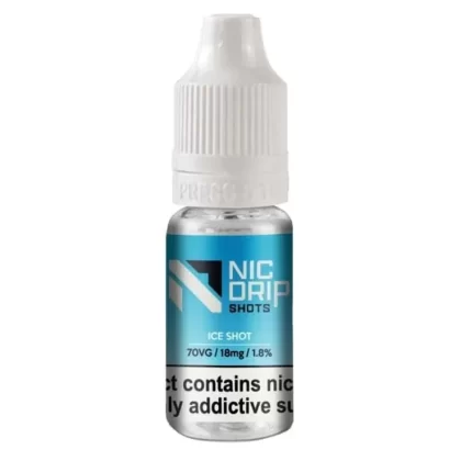 NIC DRIP Ice Nic Shot 18mg 70VG – Refreshing Shortfill Mix