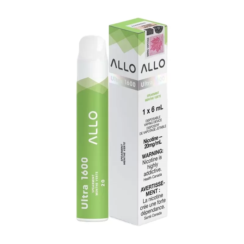 ALLO Ultra 1600 Disposable Vape – Spearmint