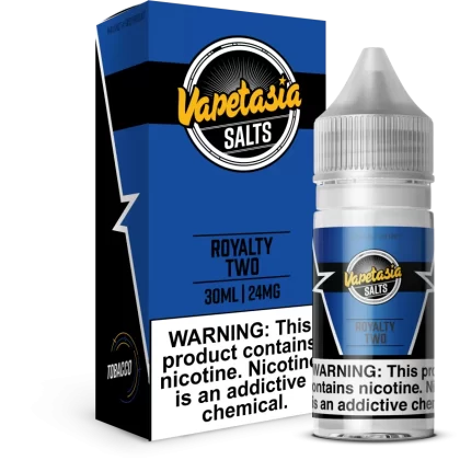 VAPETASIA SALTS - Royalty Two- 30ML E-Liquid - 24MG