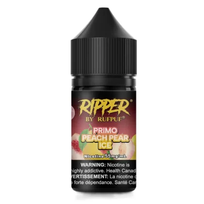 Rufpuf Ripper Salt-Primo Peach Pear Ice 30ml (35,55mg) - Vape Product, Vape Product