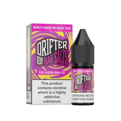 Drifter Bar Nic Salt 10ml E-Liquid – Kiwi Passionfruit Guava Ice