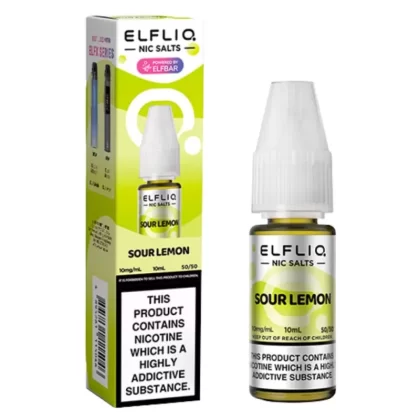 Sour Lemon Nic Salt E-Liquid by Elf Bar Elfliq (10ml) - 10mg