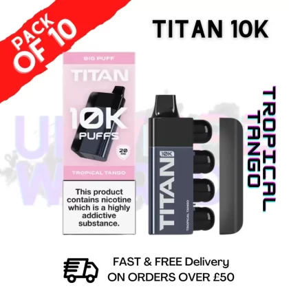 Tropical Tango – Titan 10K Prefilled Vape Kit Box Pack Of 10