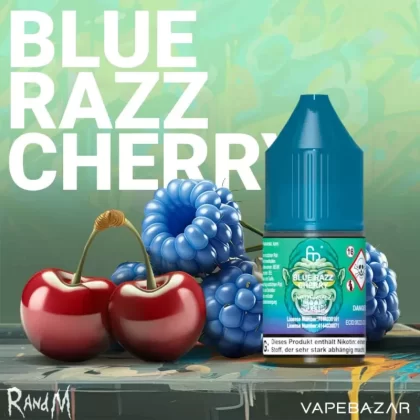RandM Tornado Liquid – Blue Razz Cherry - Nikotin, demineralisiertes Wasser; 20mg/ml, 10mg/ml