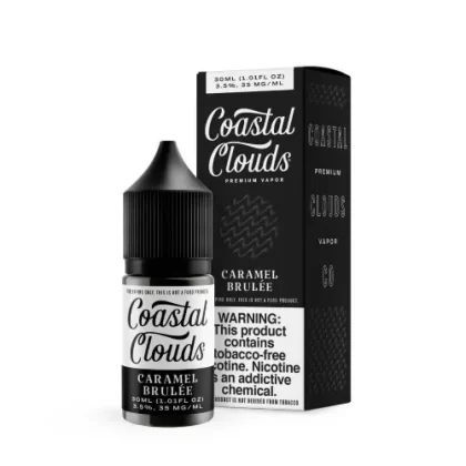 Coastal Clouds Salt E-Liquid – Caramel Brulee – 30ml