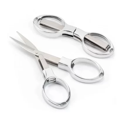 Coil Father Folding Scissors 1pc/pack - Silver