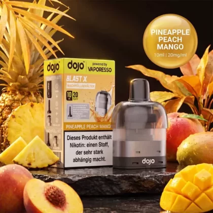 Vaporesso Dojo Blast X Pod Nachfüllbehälter 10ml – Pineapple Peach Mango – 20mg