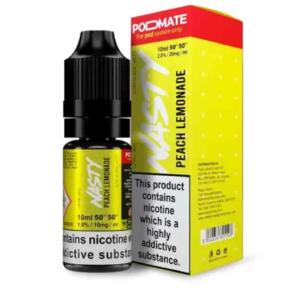 Nasty Pod Mate Salt Peach Lemonade Nic Salt E-Liquid