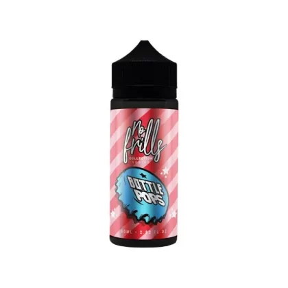 No Frills 80 ml Shortfill E-Liquid – Bottle Pops Collection (0 mg) – 80VG/20PG