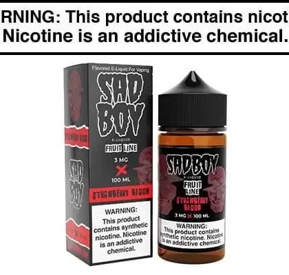 STRAWBERRY BLOOD BY SADBOY E LIQUID 100ML - Vapejuice
