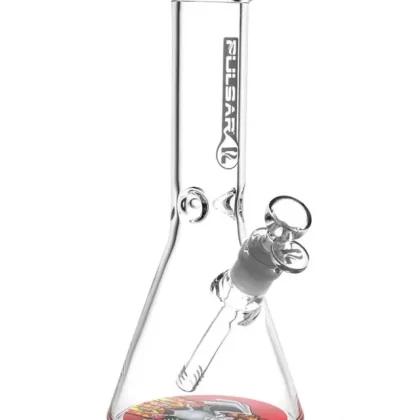 Pulsar 10″ Psychedelic Bat Beaker Bong