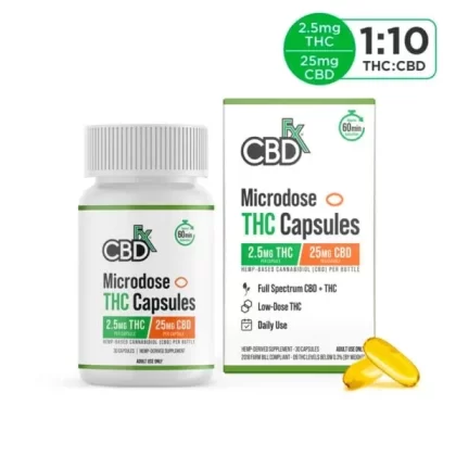 CBDfx Microdose THC Capsules - Ejuicewarehouse