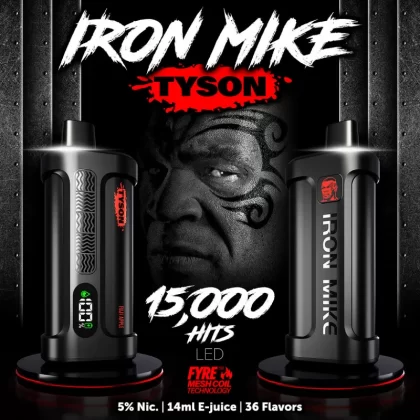 Tyson 2.0 Iron Mike 15K Disposable Device - 15,000 Puffs - Peach Mango