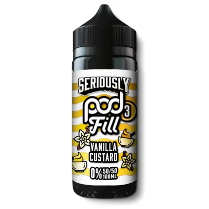 Vanilla Custard Shortfill by Seriously Pod Fill - 0 mg/ml