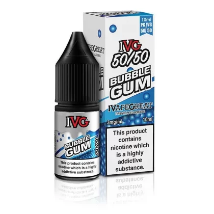IVG 50/50 Bubblegum 10ml Nic Salt Vape Juice - Strength 3mg
