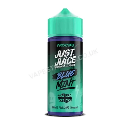 Just Juice Blue Mint E-Liquid Shortfill - Vapestreams Co
