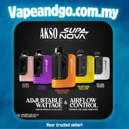 Akso Supa Starter Kit 12000 Puff Akso Supa Pro / Supa Nova - Vapeandgo Com My